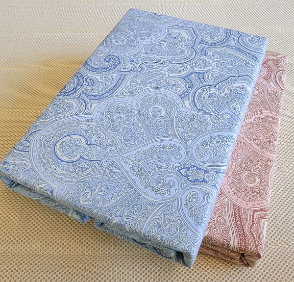 掛け布団カバー ペイズリー柄 シングルロングサイズ 150x210cm 綿100