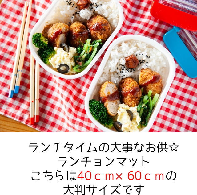 40×60 ランチョンマット 子供用 （音符） 女の子 ナフキン 小学校 給食