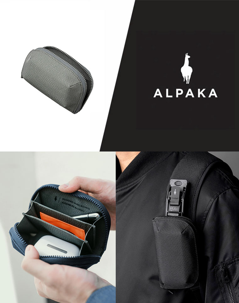 ALPAKA 【公式】[ALPAKA/アルパカ] HUB ZIP POCKET AXOFLUX ポーチ