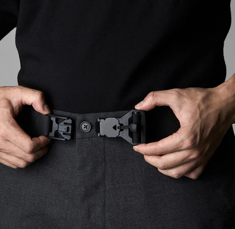 ビンテージ アルパカバックル螺鈿細工ベルト付き ALPAKA 【公式】[ALPAKA/アルパカ] STEALTH BELT ベルト Mサイズ 穴