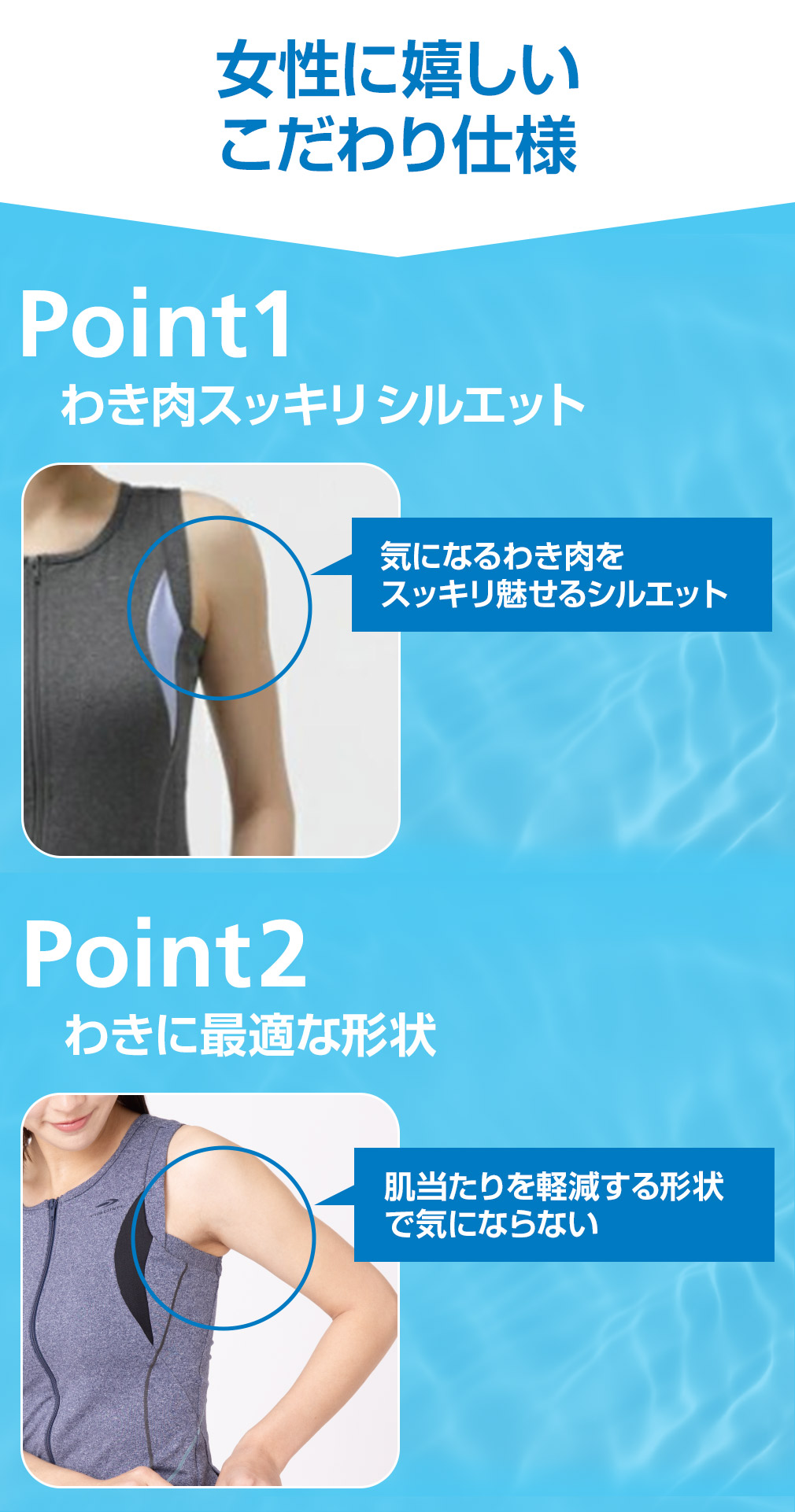 TIGORA（ティゴラ） レディス フィットネス水着 ノースリーブセット TR
