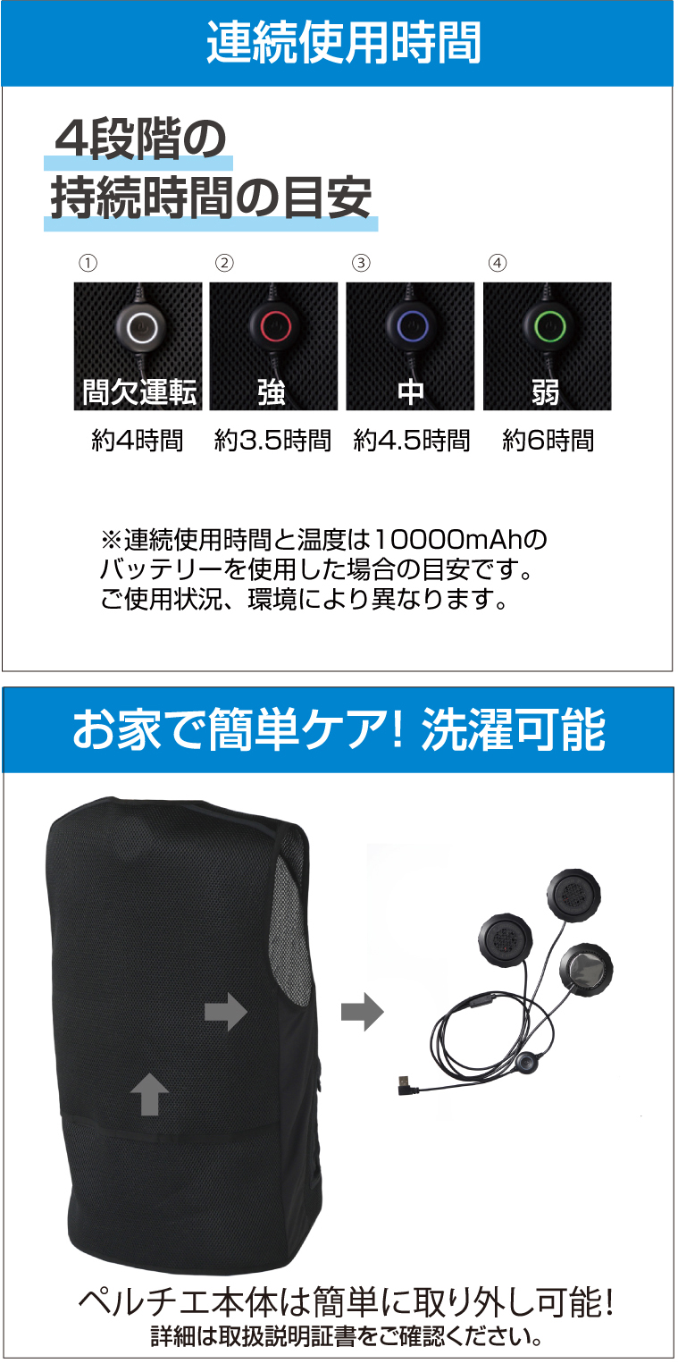 TIGORA（ティゴラ） ペルチェベスト 電冷ベスト TR-1V1154F TIGORA
