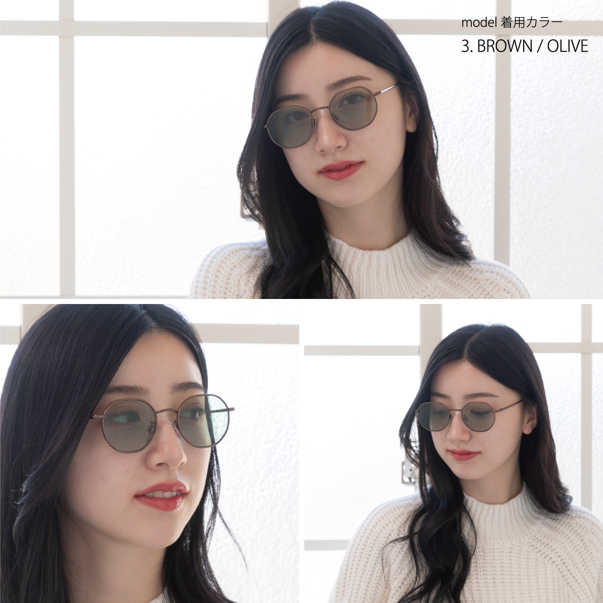 鯖江企画】GLADELI G33-86 全6色 おしゃれ サングラス メタル 伊達