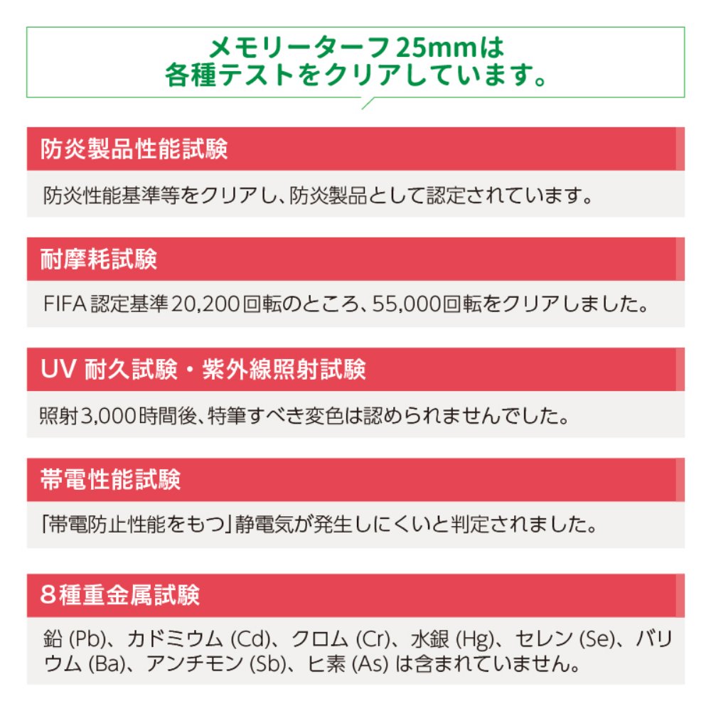 人工芝 メモリーターフ25 forガーデン 庭 ベランダ ガーデニング 高密度 踏み心地 10年耐久の画像