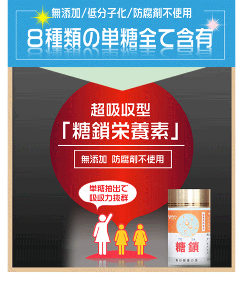 糖鎖 糖鎖栄養素 超吸収型 お試し30粒 ８種類の単糖全て含有！お1人様1回限り２袋まで 無添加 無着色 免活 発達障害