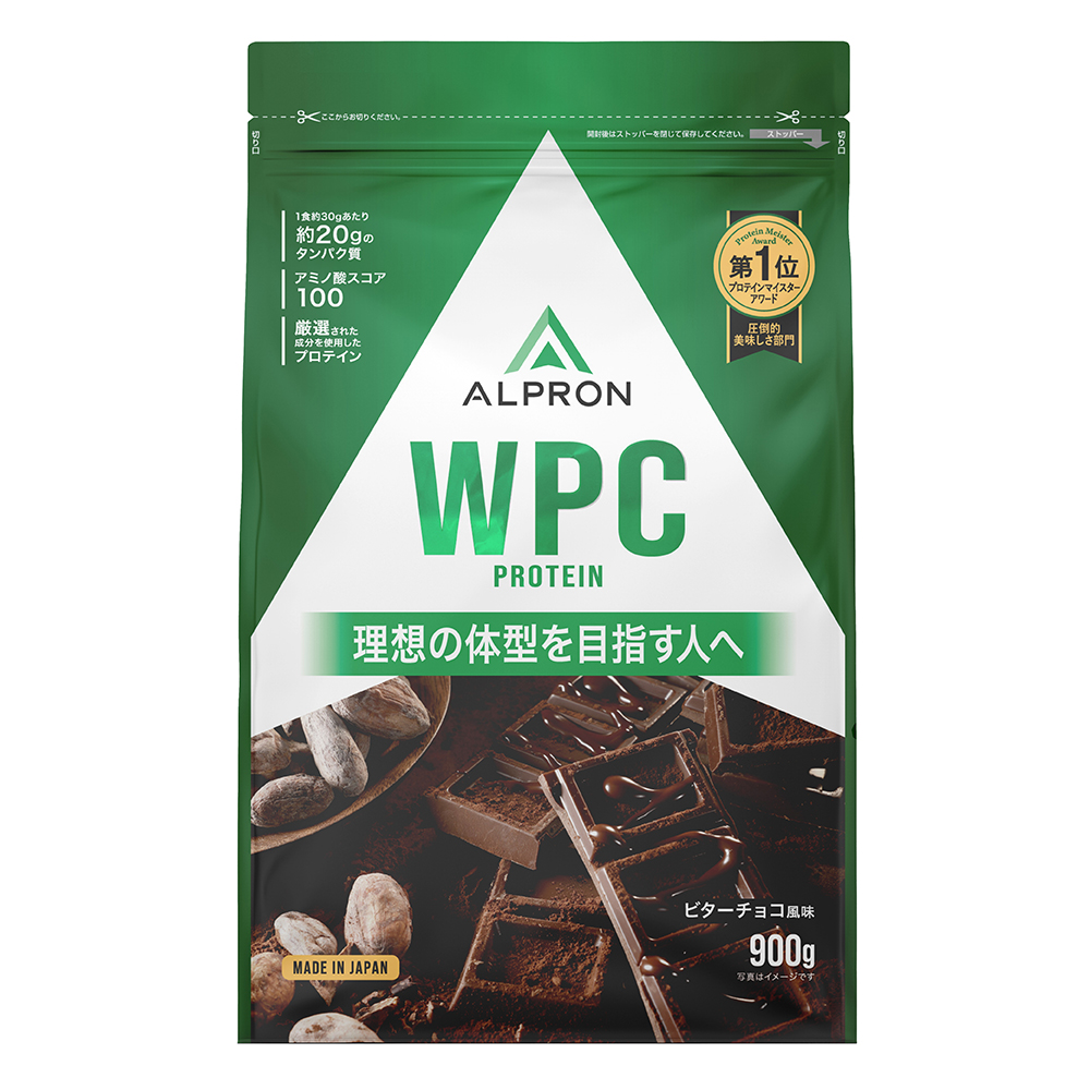 【リニューアル】WPC ホエイプロテイン 900g ALPRON アルプロン ダイエット 筋肉 チョコチップ入り チョコレート 美味しい ALPRON  WPCシリーズ