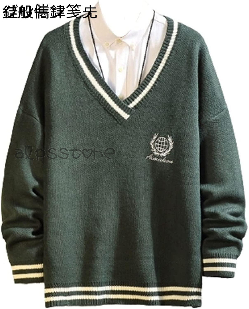 スクールカーディガン ニット 女子 学生 秋 冬 カレッジ風 羽織り 高校生 中学生 韓国 制服 Ｖネック アウター ニットカーディ 通学