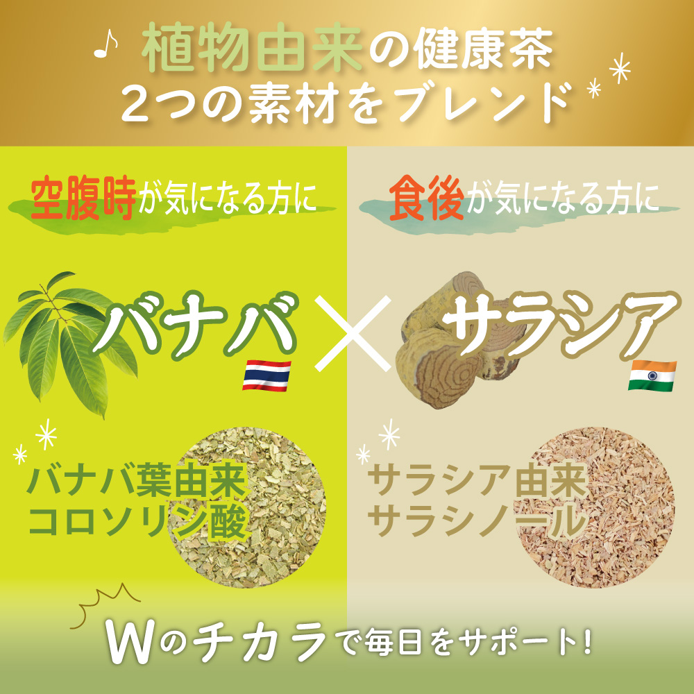 バナバ・サラシア茶　1袋　3ｇ×40包　ティーバッグ　ノンカフェイン　【DM便・送料無料】 |  | 02