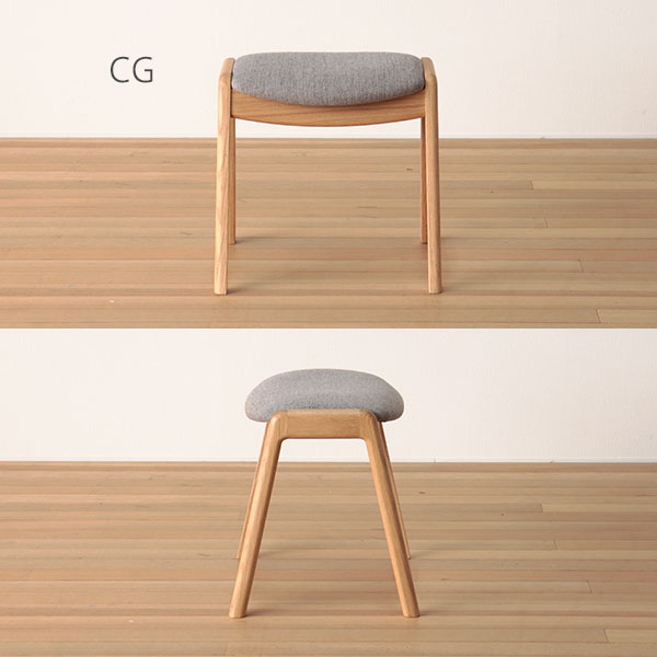 座面は布張り CG色