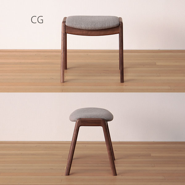 座面は布張り CG色