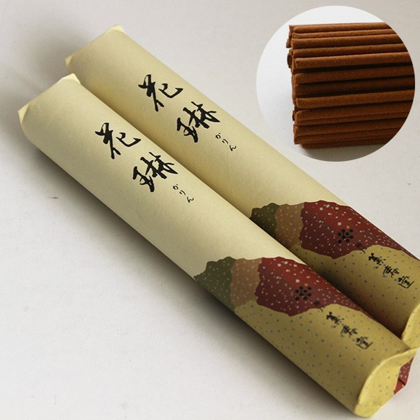 お線香ギフトセット 特選花淋 花琳 各4把セット 極微煙タイプ 桐箱入