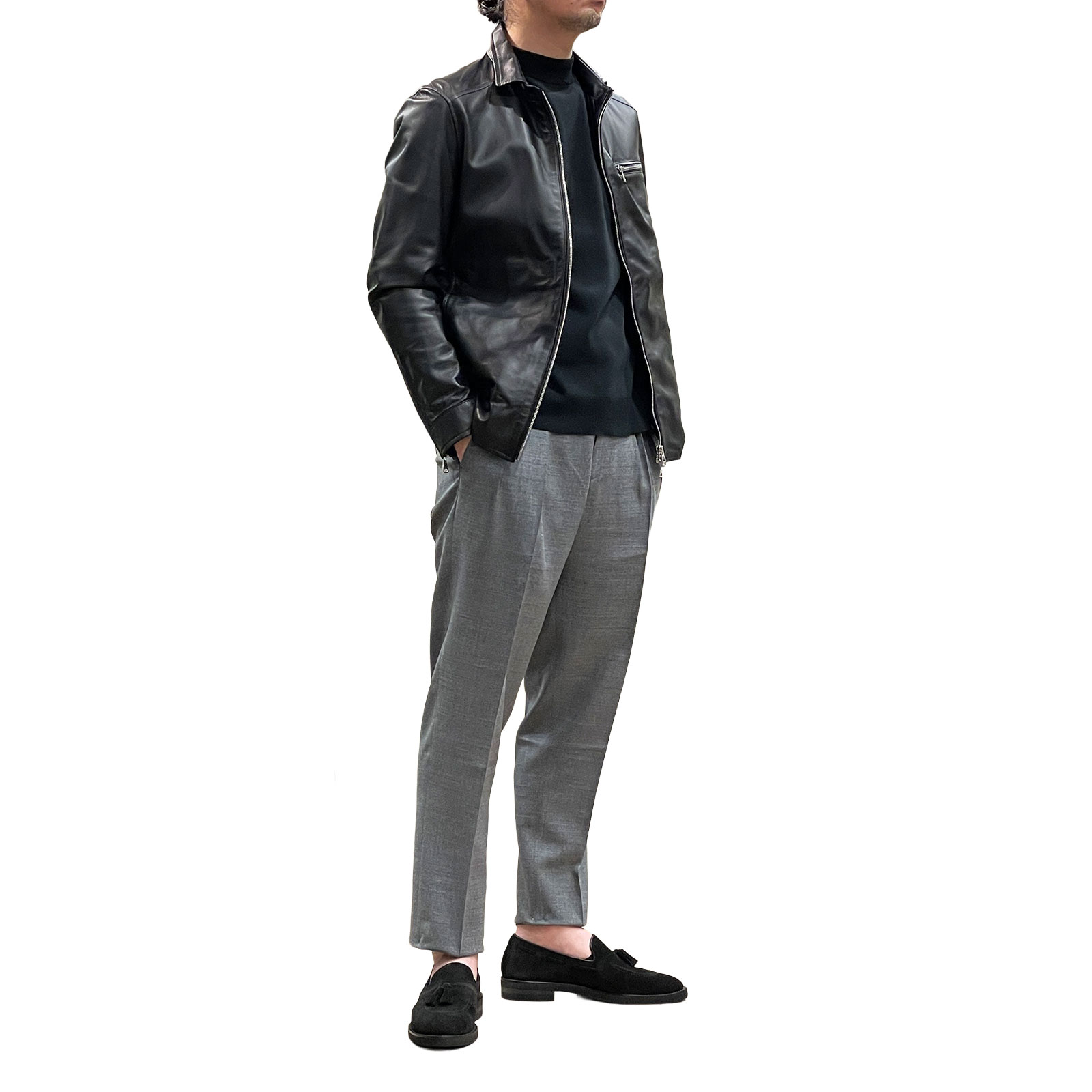 BERWICH ベルウィッチ スラックス スコッチ 42 カノニコ 秋冬 グレー BERWICH（ベルウィッチ） スコッチ SCOTCH CANONICO VB6954 GRAY