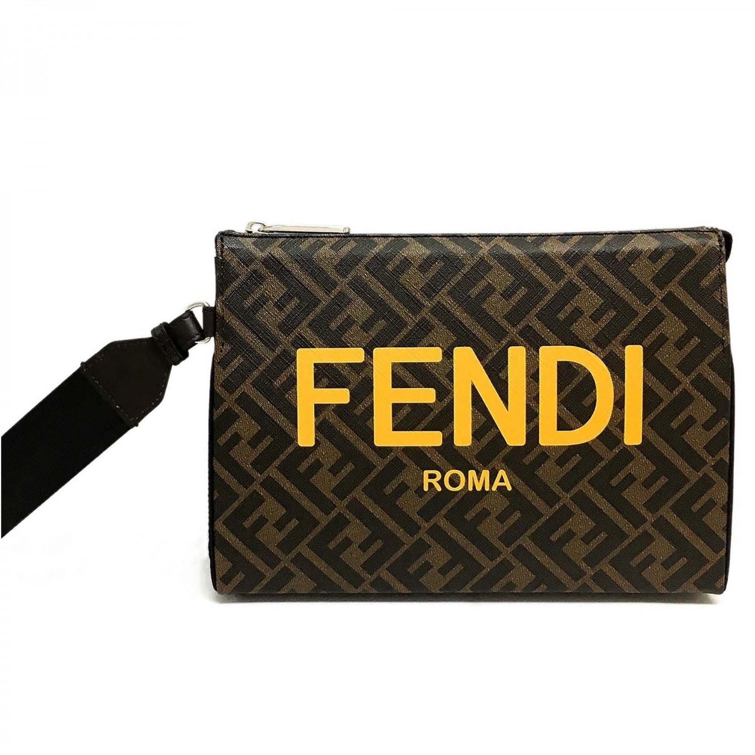 フェンディ バッグ FENDI メンズ FFモチーフ ファブリック スリム