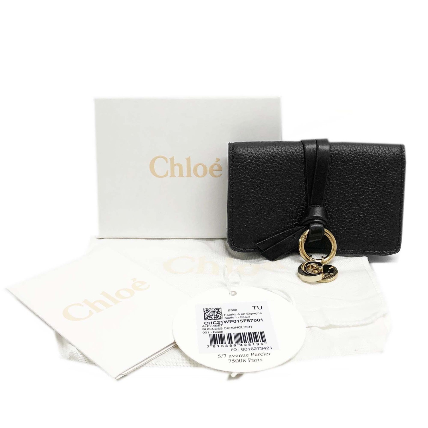 新品 Chloe CHC21WP015 F57 001 カードケース/名刺入れ-