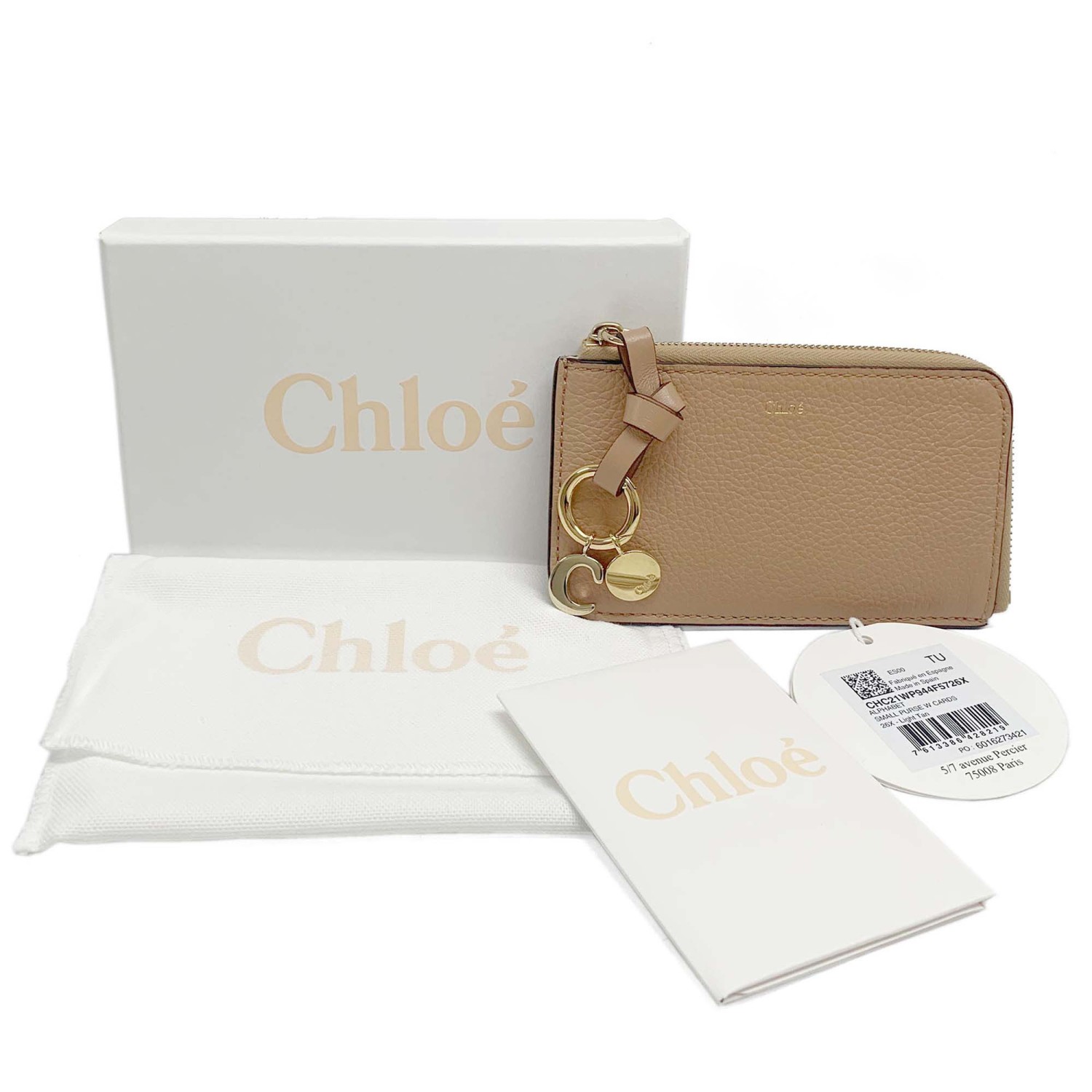 クロエ カードケース Chloe 「ALPHABET」 スモールパース CHC21WP944