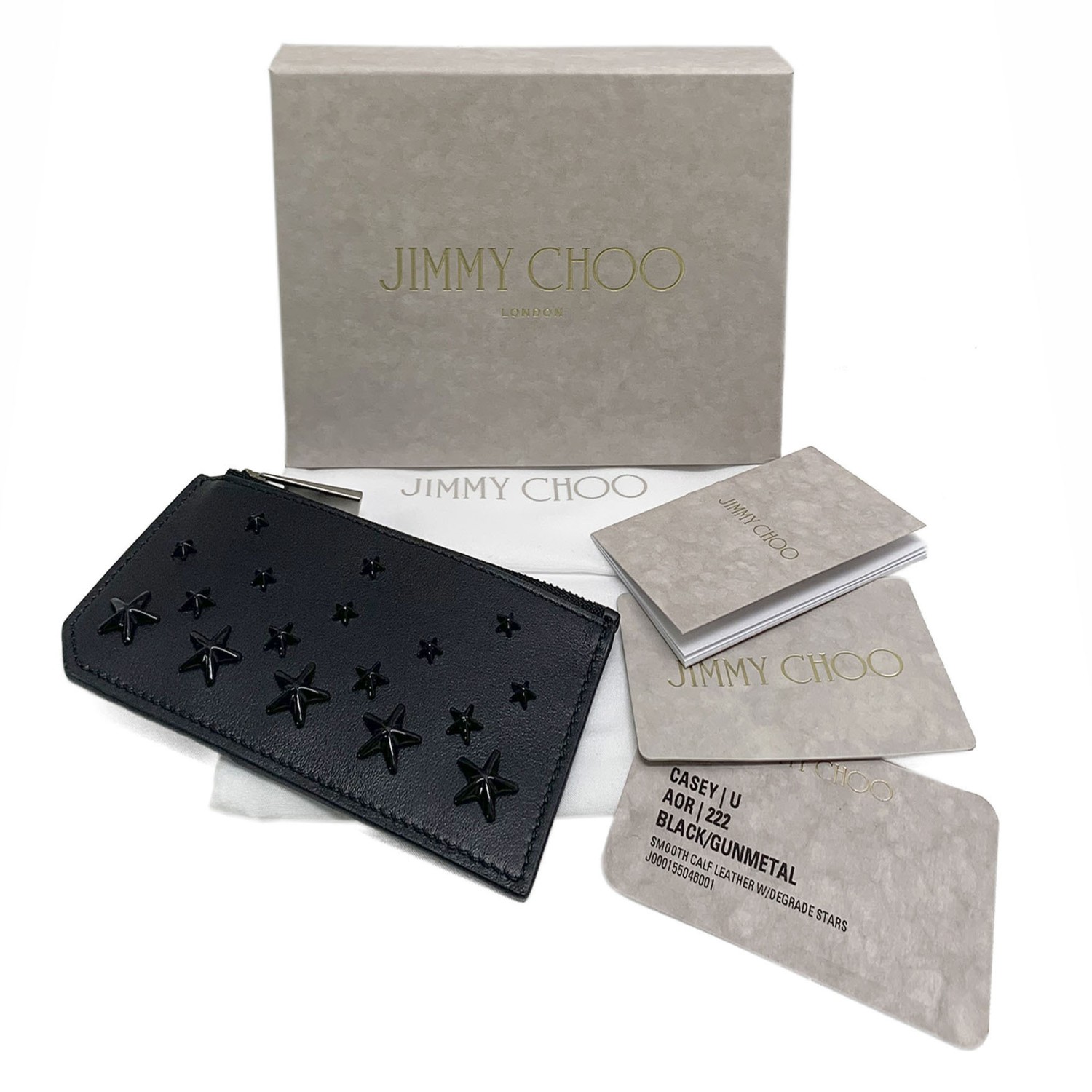 Jimmy Choo ジミーチュウ 財布 スタースタッズ付き カードケース CASEY