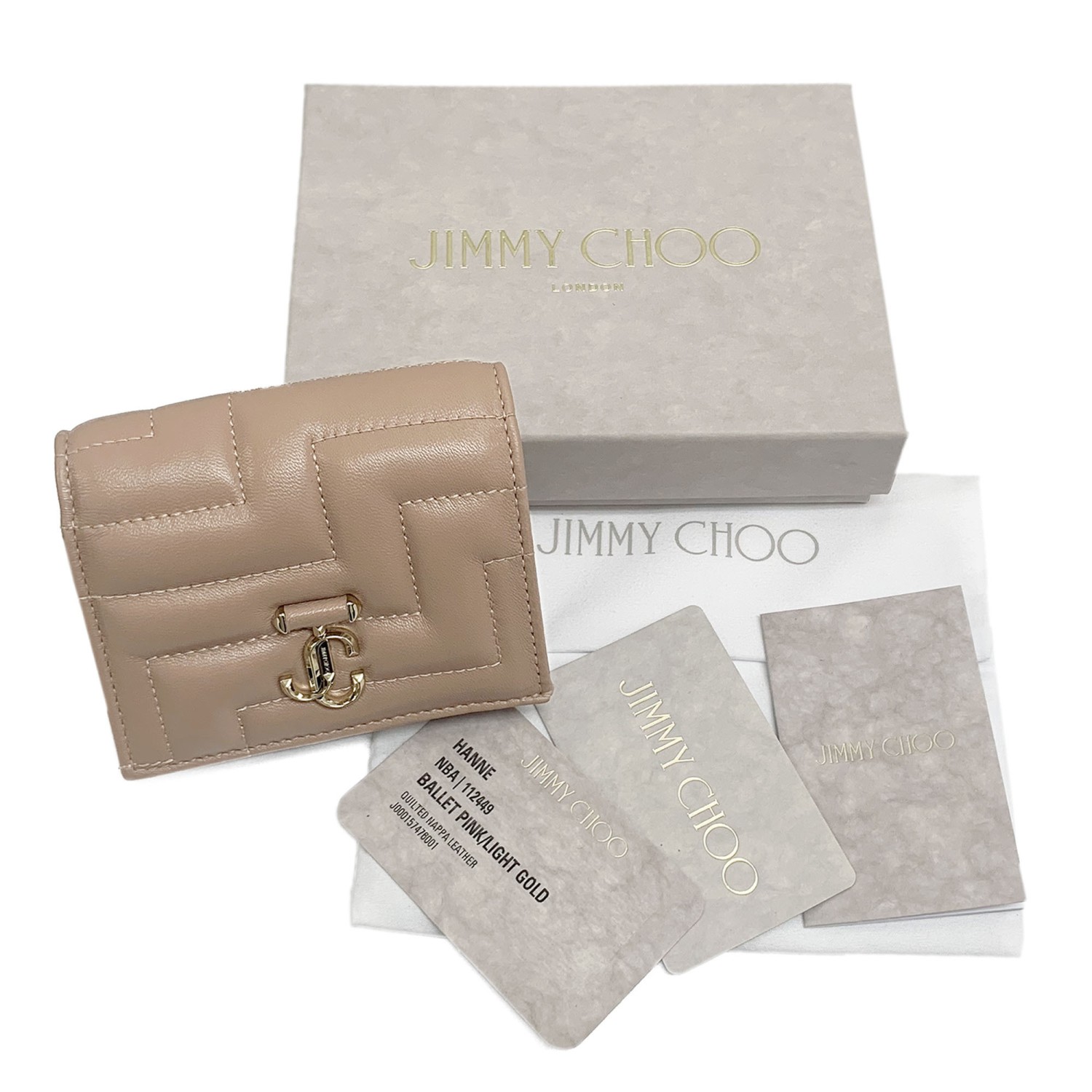 ジミーチュウ 財布 Jimmy Choo JCロゴ付き アベニュー ナッパ