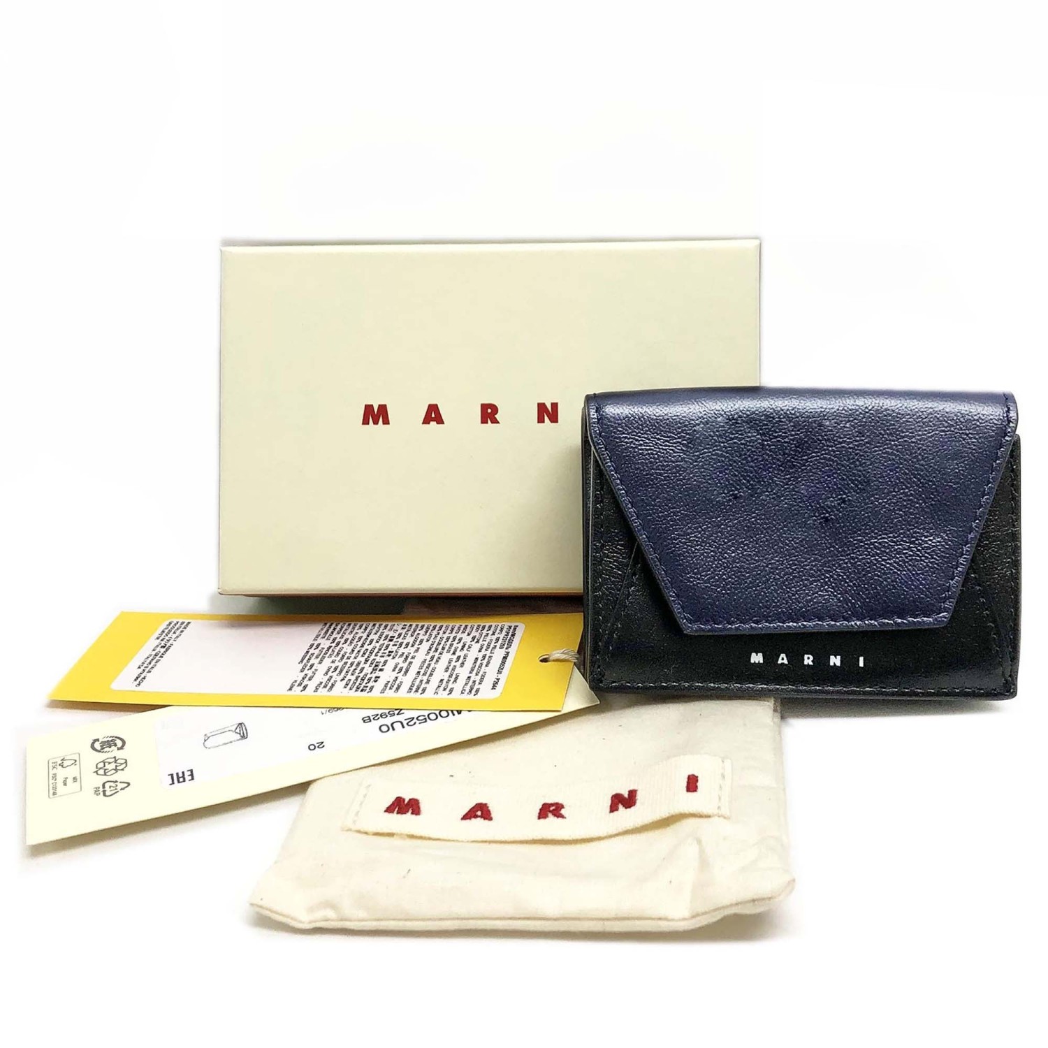 マルニ 財布 MARNI レザー製 三つ折りウォレット PFMI0052U0 P2644