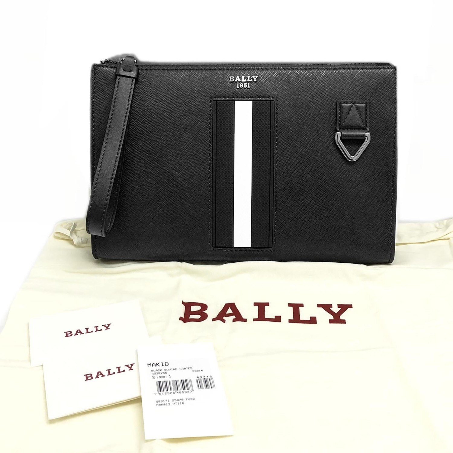 バリー バッグ BALLY Makid リサイクルレザー クラッチバッグ 6238756