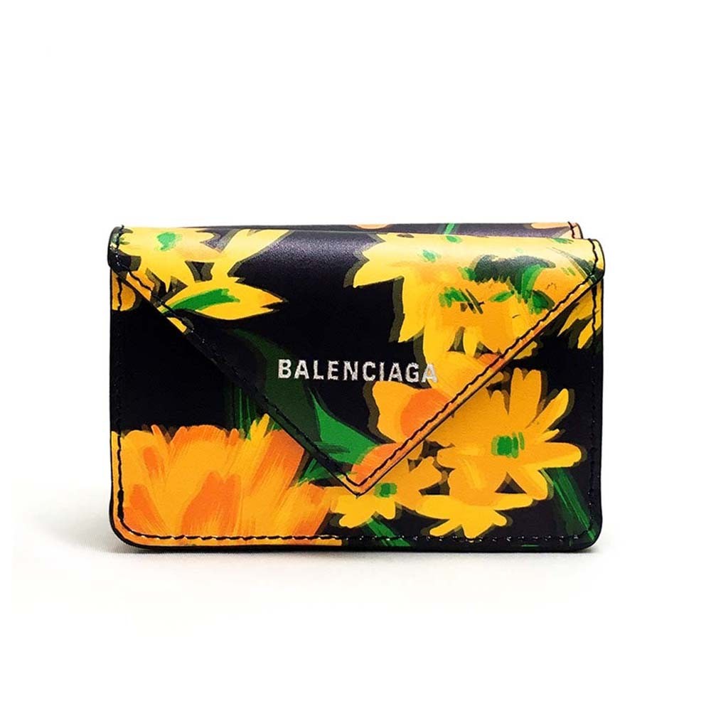 バレンシアガ 財布 BALENCIAGA ボタニカル ペーパー ミニ ウォレット