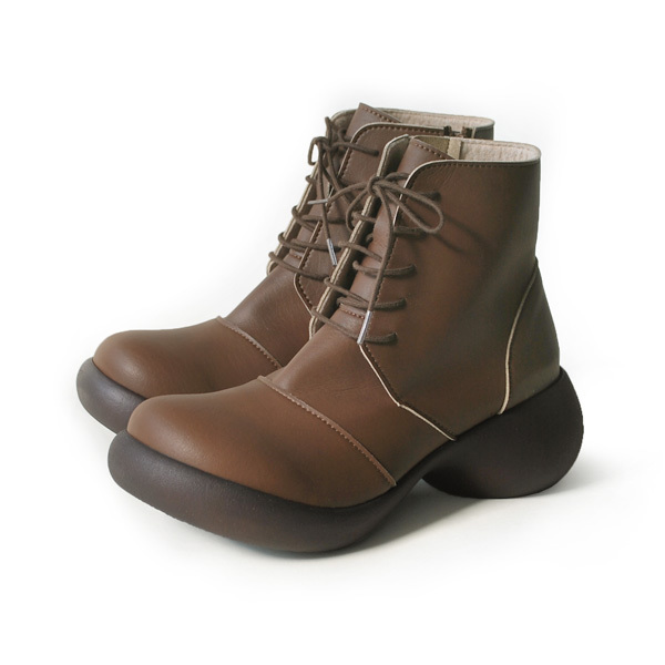 リゲッタカヌー Regettacanoe Cjes 6135 エッグヒール レースアップ ショートブーツ レディース 紐靴 厚底 歩きやすい 履きやすい オシャレ Cjes 6135 リゲッタ公式ショップ 通販 Yahoo ショッピング