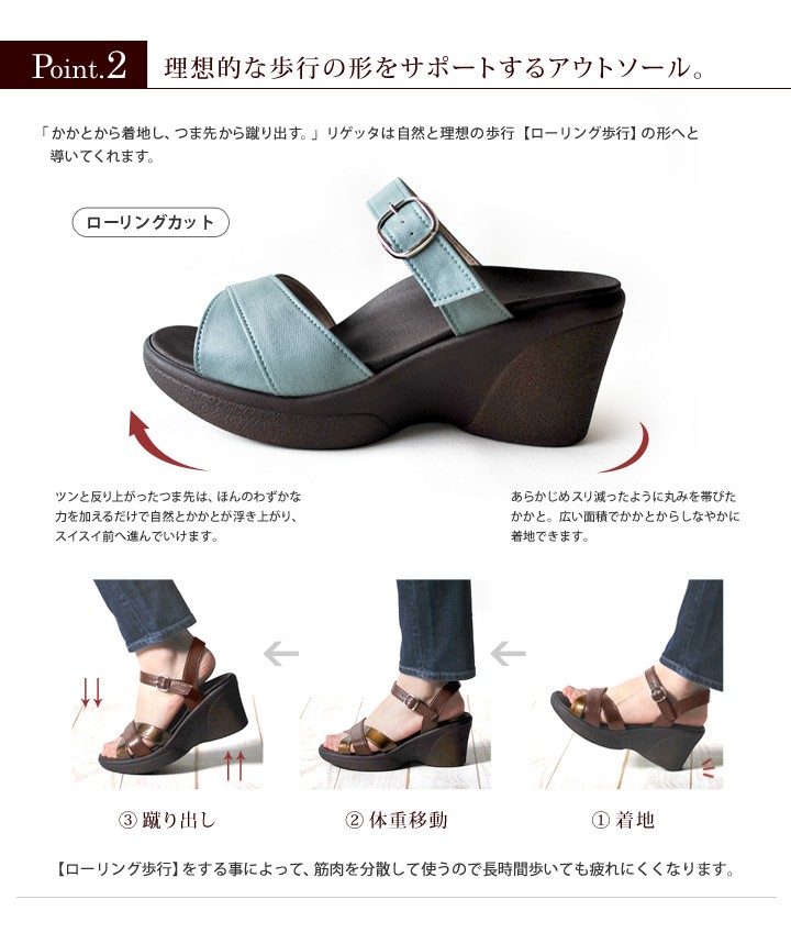 HOT人気SALE リゲッタ デニム つっかけ リゲッタ公式ショップ - 通販 - PayPayモール Re:getA R-1012 サンダル レディース ウェッジソール 厚底 人気セールHOT