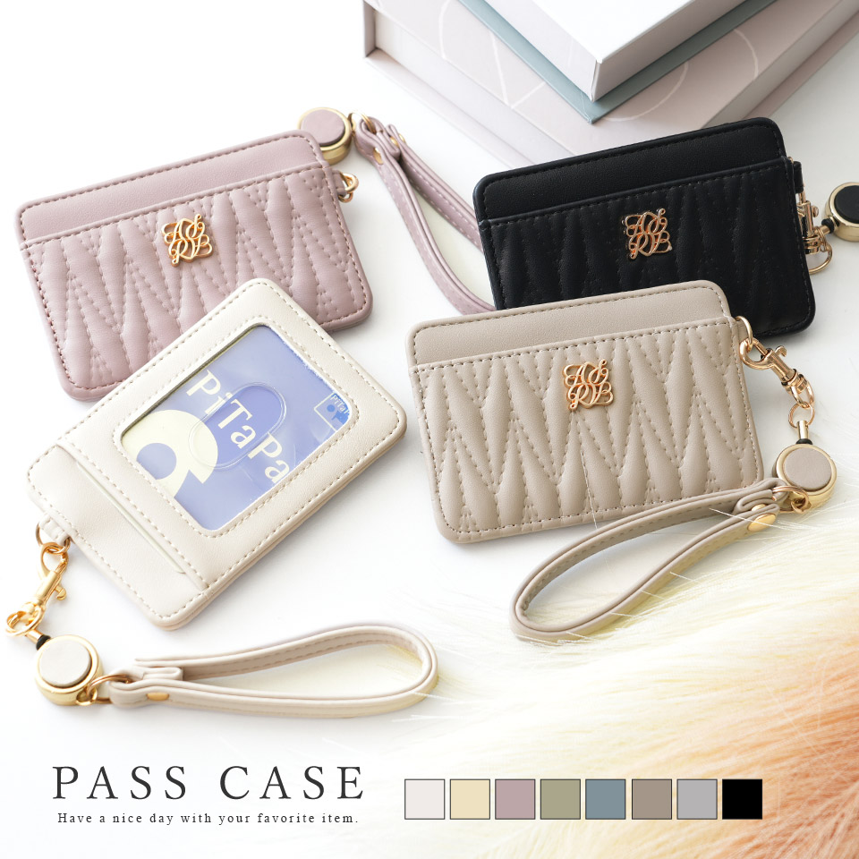 ALTROSE（アルトローズ） パスケース 定期入れ カード入れ 定期 ICカード ケース 通勤 通学 リール付き ストラップ付き キルティング  可愛い : バッグ 雑貨 ALTROSE アルトローズ - 通販 - Yahoo!ショッピング