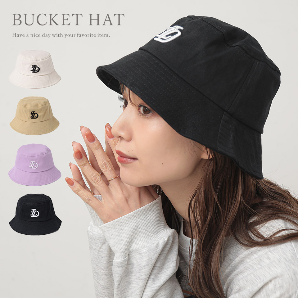 バケットハット　コーデュロイ　韓国　帽子　かわいい　ブラック