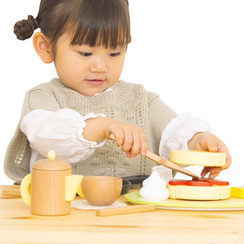 ままごとセット パンケーキ＆カフェセット 3歳 ままごと道具 食材 木製