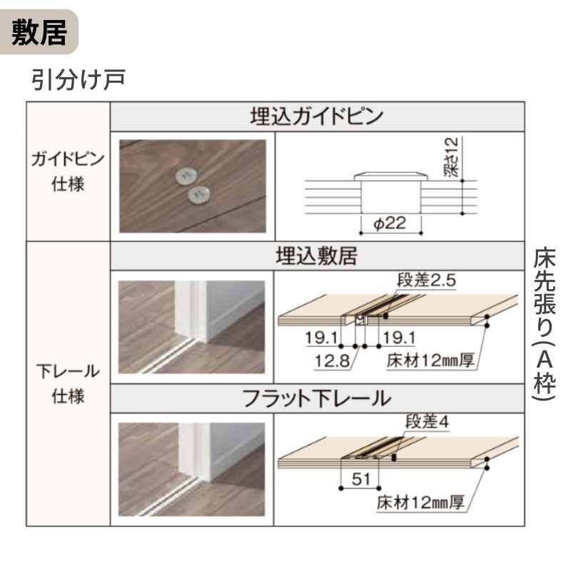 【オーダーサイズ】可動間仕切り LIXIL 室内引戸 上吊方式 引分け戸 ラシッサS アルミタイプ LZC ケーシング付枠 W2149〜3949×Ｈ1750〜2430 特注 リフォーム_4