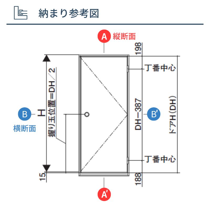 三協アルミ 半外付型 フラッシュドア アングル付 07420 枠寸法 W780mm×H2030mm 握り玉 キー3本入 汎用ドア 玄関 勝手口 シンプル 木造戸建住宅 交換 リフォーム_5