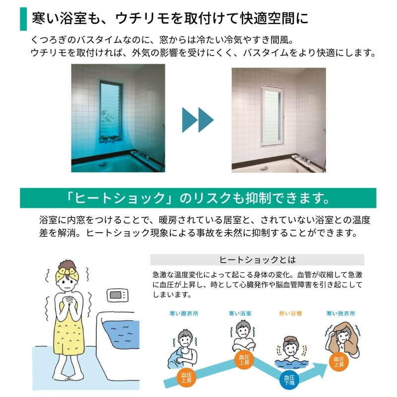 内窓 二重窓 YKK ウチリモ 浴室仕様 引違い窓 タイル納まり 安全合わせLow-E複層ガラス W1901〜2000 H1001〜1300mm YKKap 断熱 防音 結露対策 サッシ_9