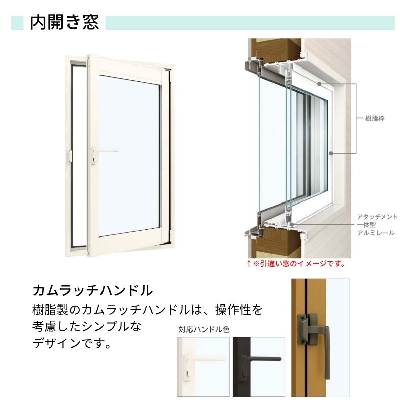 二重窓 内窓 YKK ウチリモ 浴室仕様 内開き窓 ユニットバス納まり タイル納まり 強化複層ガラス 透明3+A11+3mm/型4+A11+3mm W200〜400 H360〜900mm YKKap 断熱_2