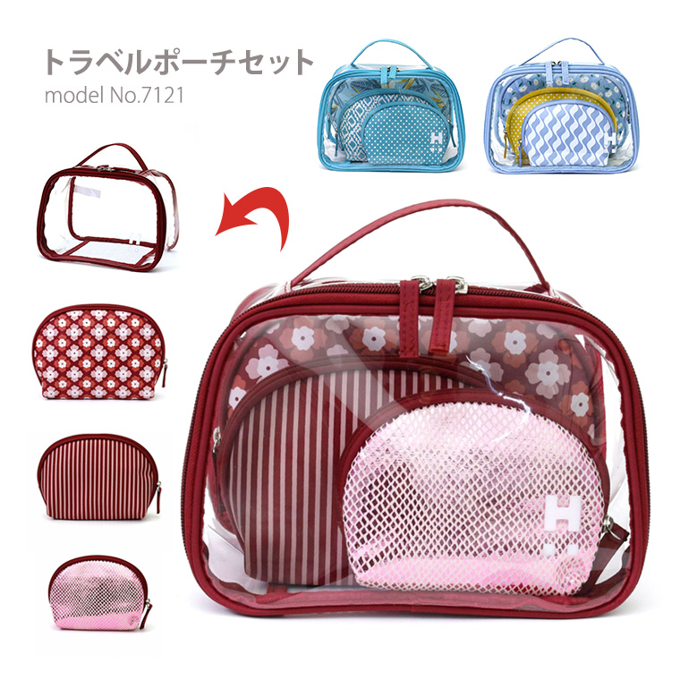 Siffler（シフレ） トラベルポーチセット ラウンド型 バッグポーチ