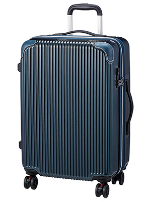 スーツケース キャリーバッグ 拡張機能付 中型 Mサイズ ストッパー付双輪キャスター キャリーケース シフレ 1年保証付 ESC2188 57cm  53-60L