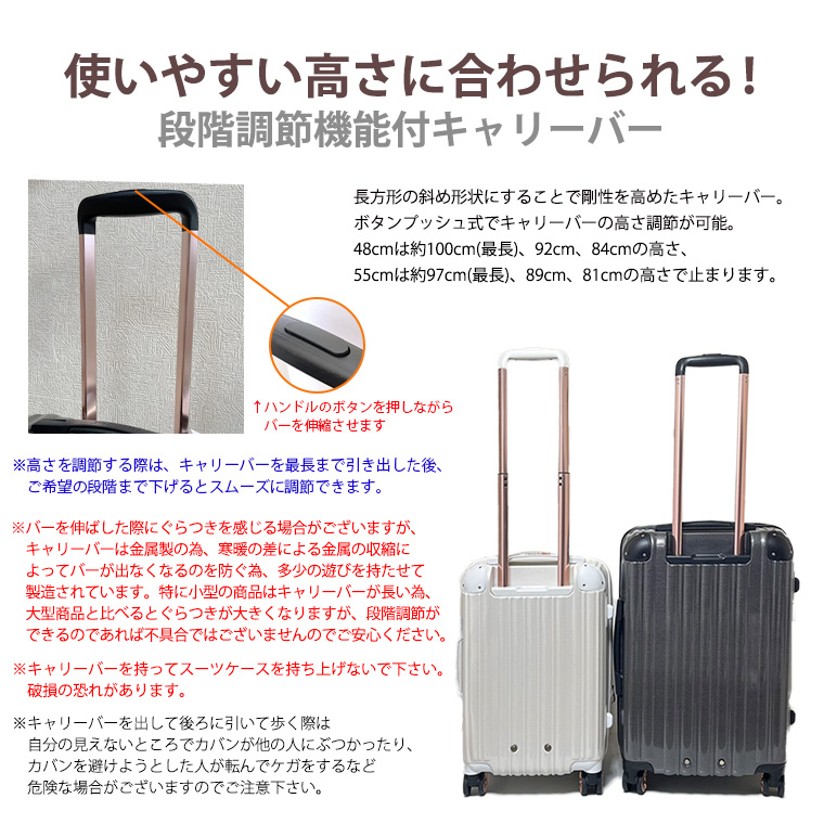 段階調節機能付キャリーバー