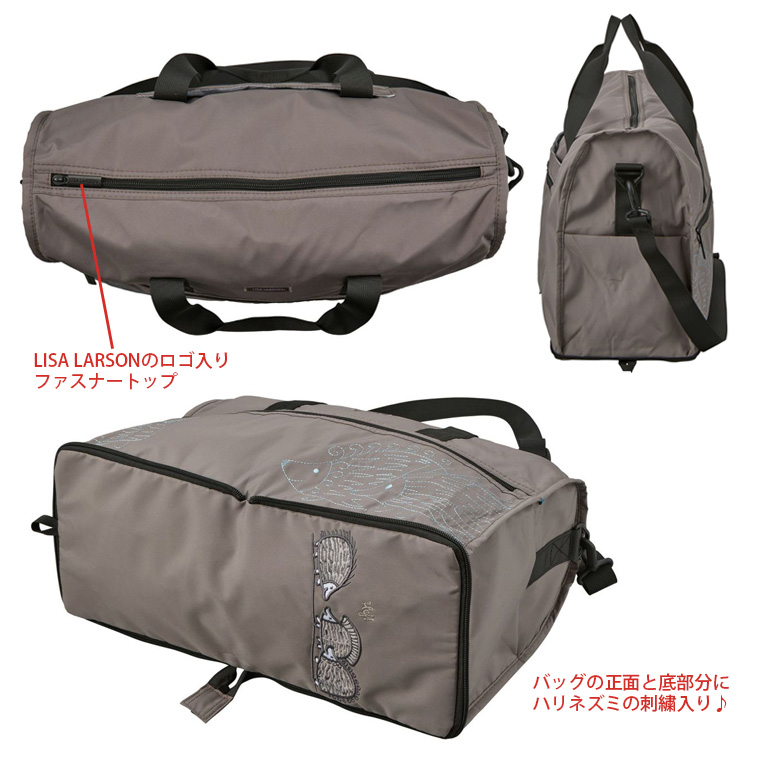 Lisa Larson（リサラーソン） ボストンバッグ ショルダーバッグ 軽量