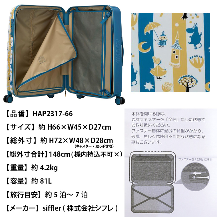 MOOMIN ムーミン スーツケース キャリーケース キャリーバッグ