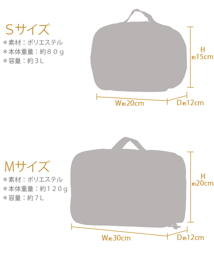 オーガナイザーSサイズ＆Mサイズ