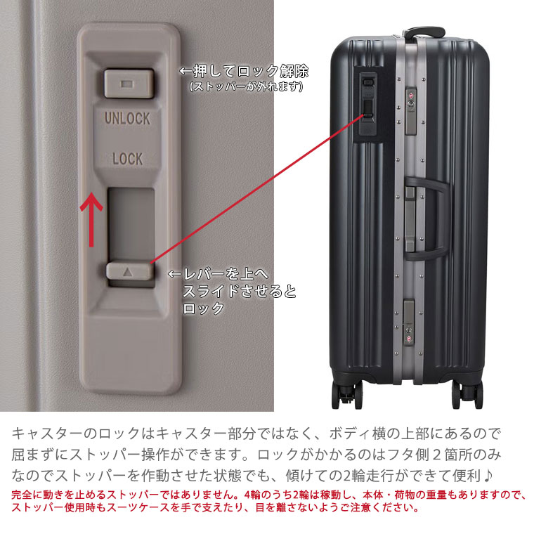 Siffler（シフレ） スーツケース Lサイズ 大容量 超軽量 マクロロン100