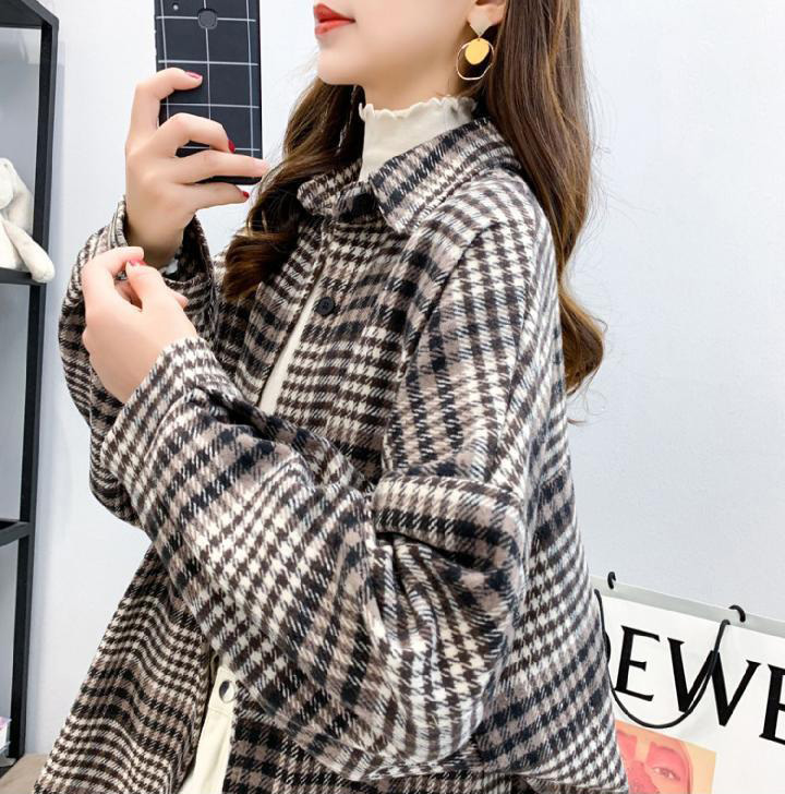 シャツブラウス 襟付き チェック柄 チェックシャツ 羽織り 韓国ファッション オーバーサイズ ゆったり レディース トップス シャツブラウス 襟付き チェック柄 チェックシャツ 羽織り 韓国