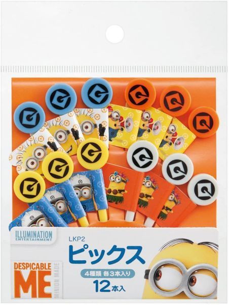 保障できる保障できるスケーター ランチピックス 12本入り ピック ミニオンズ LKP2 キッチン消耗品