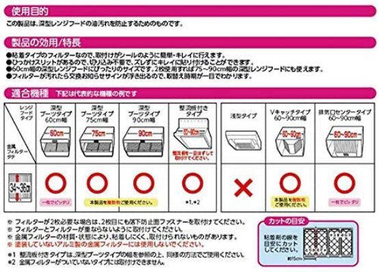 東洋アルミエコープロダクツ 27120 レンジフードフィルター パッと貼る