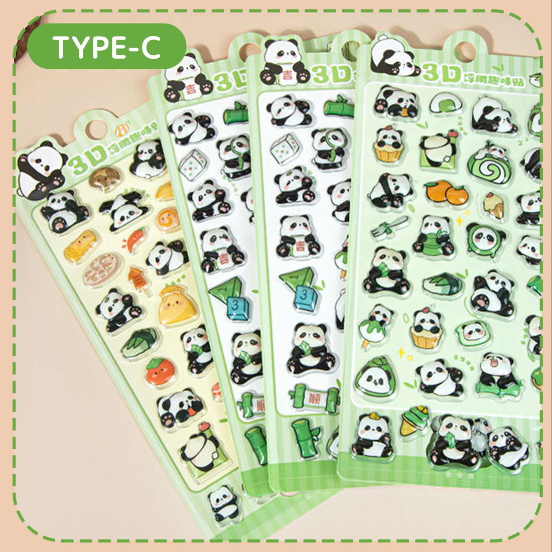 4枚セット」シール ぷくぷくシール 立体シール かわいい ストレス解消
