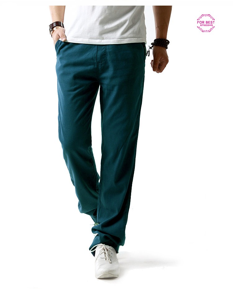 涼しいズボン メンズ 綿麻パンツ リネンパンツ テーパードパンツ カジュアルパンツ ロングパンツ 麻ズボン サマー