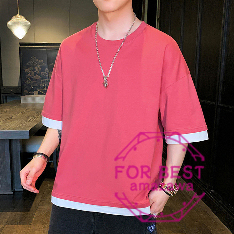 Tシャツ メンズ ビッグtシャツ おしゃれ 五分丈tシャツ 重ね着風 カットソー 半袖 Tシャツ カジュアル おしゃれ 大きいサイズ 夏 Fb For Best 通販 Yahoo ショッピング Tシャツ メンズ ビッグtシャツ おしゃれ 五分丈tシャツ 重ね着風 カットソー 半袖 Tシャツ カジュアル おしゃれ 大きいサイズ 夏 Fb For Best 通販 Yahoo ショッピング