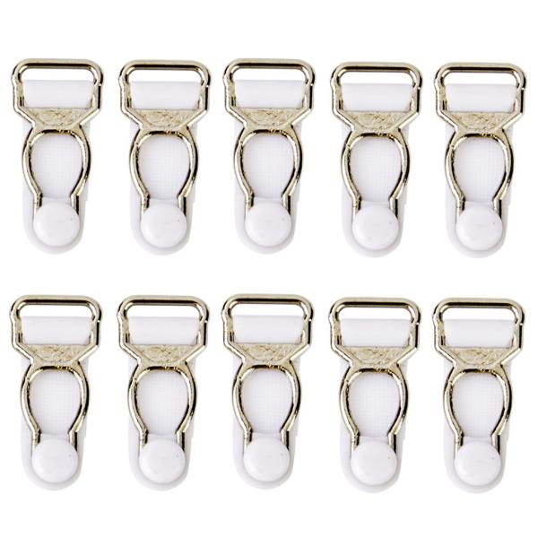 10個入りガットベルトクリップ・フック・グリップ・ホワイト