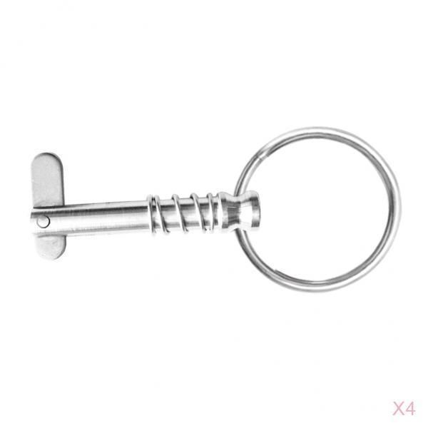 4個セット リリースピン プルリング プルリング付き 316ステンレス鋼 ボート 交換用