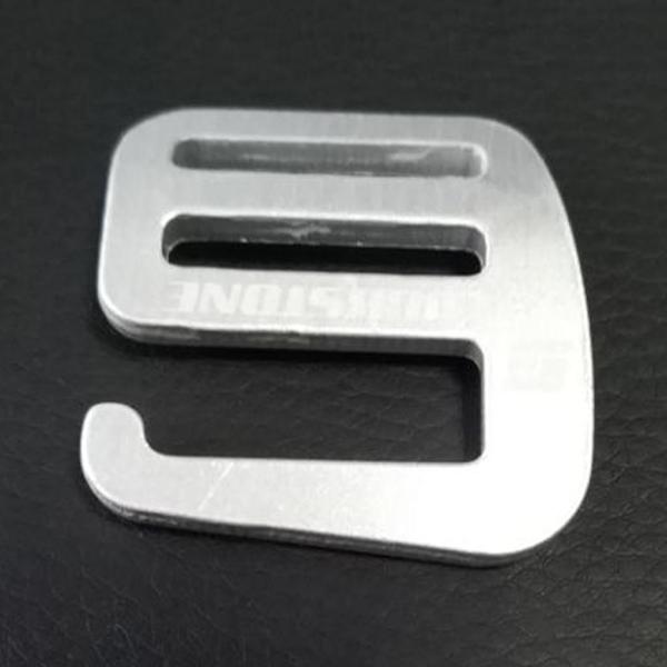 6個 Gフック バックパックストラップ ウェビング用 ウェビングバックル 25mm シルバー