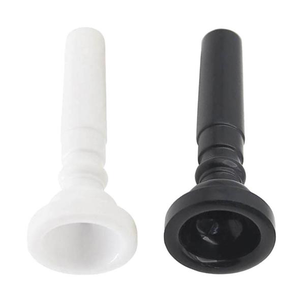 10x トランペット用 マウスピース  プラスチック製 楽器アクセサリ 約66.3x25x25mm 全2色